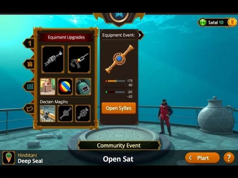 Hindustani Deep Sea Explorer equipment upgrade screen